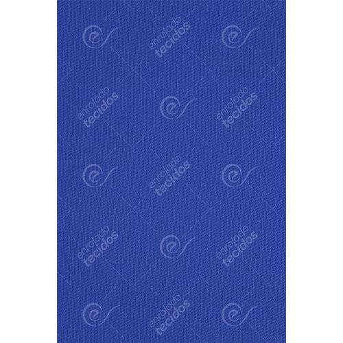 Tecido Sarja Peletizada Azul Royal Liso - 1,60m de Largura