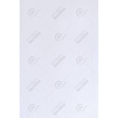 Tecido Sarja Peletizada Branco Liso - 1,60m de Largura