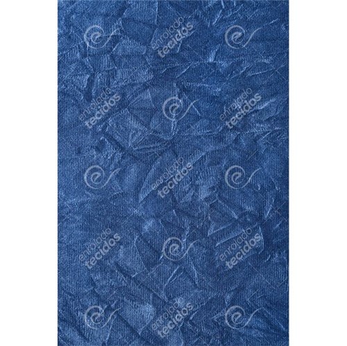 Tecido Suede Amassado Azul - 1,40m de Largura