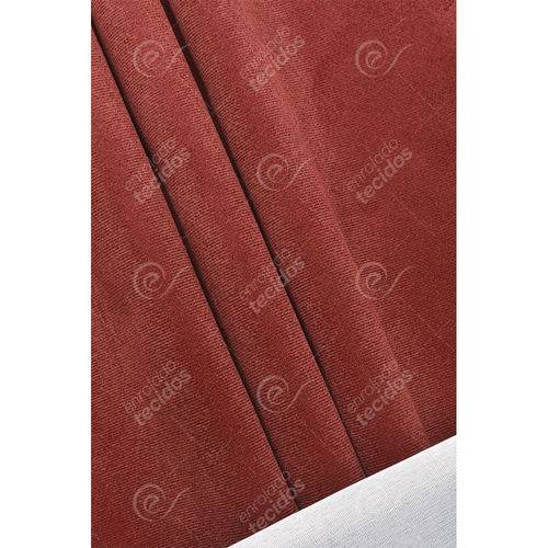 Tecido Suede Vermelho Bordô Liso (veludo) - 1,45m de Largura