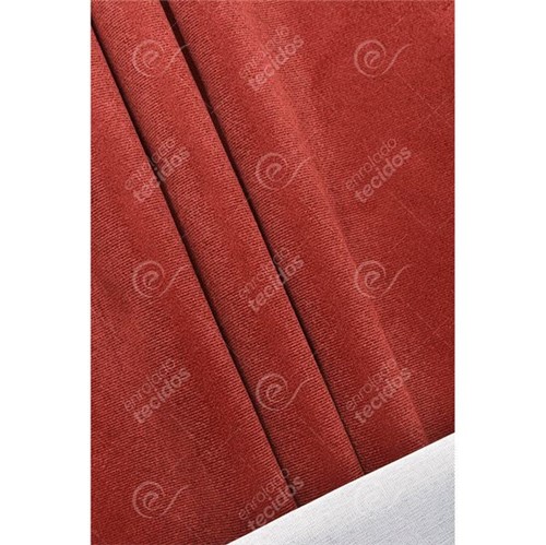 Tecido Suede Vermelho Bordô Liso (Veludo) - 1,45m de Largura