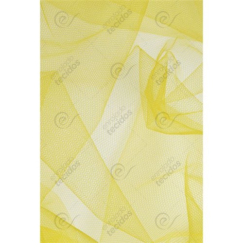 Tecido Tule Amarelo - 1,20m de Largura