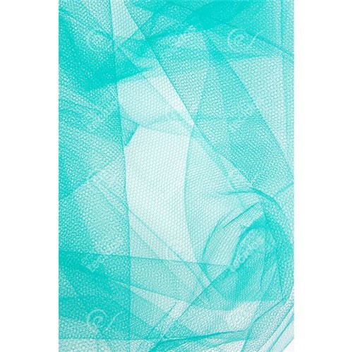 Tecido Tule Azul Tiffany - 1,20m de Largura