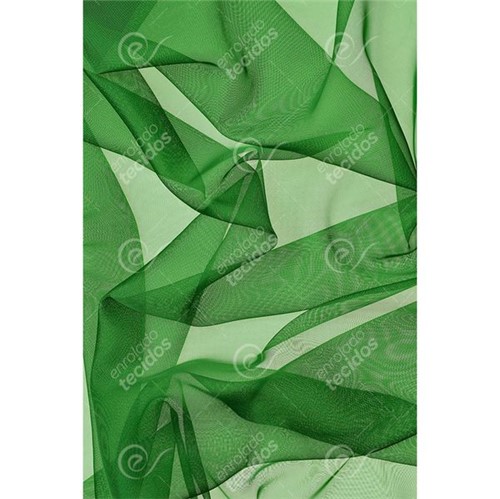 Tecido Voil Verde Bandeira - 3,00m de Largura