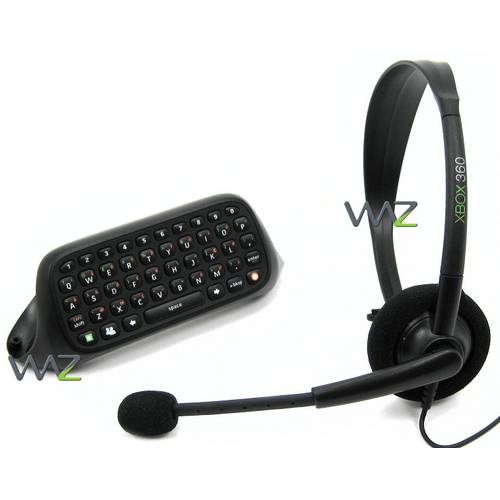 Teclado - 2,5mm - Microsoft Xbox 360 Chatpad (C/ Headset) - Preto - P7f-00001