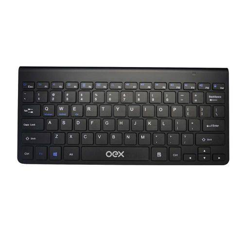 Teclado Bluetooth Oex Elite TC501 Preto para PC Mac Tablet