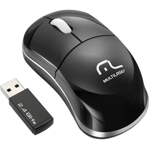 Teclado Mouse Sem Fio 2.4 Ghz Multimídia Slim USB Preto Multilaser