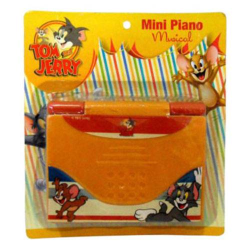 Teclado Piano Musical Infantil Mini Musical Tom e Jerry na Cartela