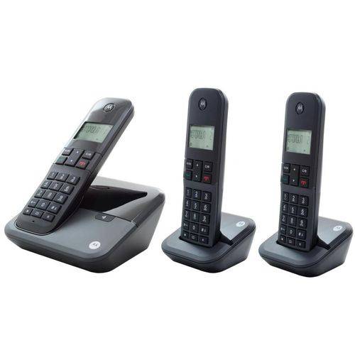 Tel Motorola M3000 3-base/6.0/preto/2v