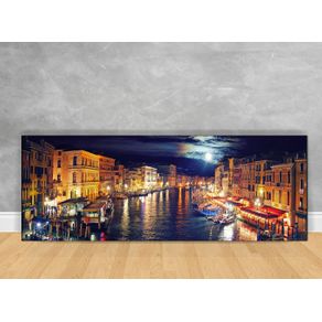 Tela em Canvas no Chassi Barcos de Veneza Barcos de Veneza 42x120