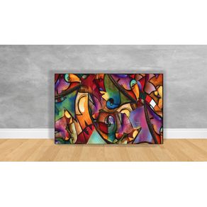 Tela em Canvas Ref: Abstratos Geométricos Coloridos 4 D41 70x50