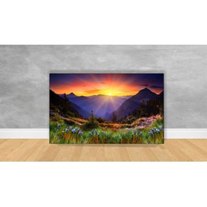 Tela em Canvas Ref: Paisagem por do Sol da Montanha PAISAGEM 87 70x50