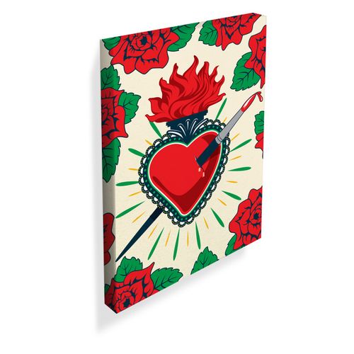 Tela Heavened Heart Frida Kahlo 30x40cm