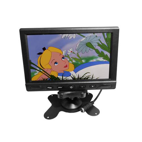 Tela Lcd 7 Polegadas Portátil Monitor Veicular Digital Cores