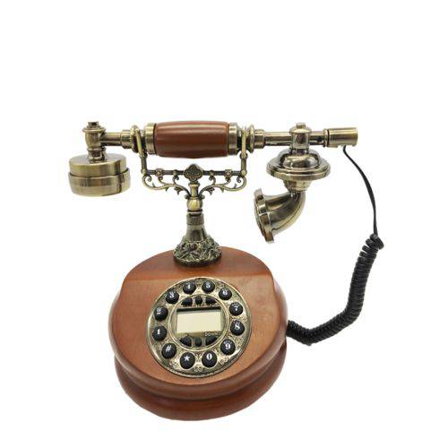 Telefone Antigo Europeu Retro com Fio