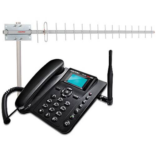 Telefone Celular Fixo Ca-42 - Quadriband 850/900/1800/1900 Mhz + Antena 17dbi 900mhz e Cabo de 15m -