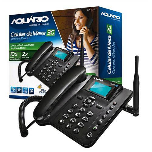 Telefone Celular Rural de Mesa Aquario Ca-403g