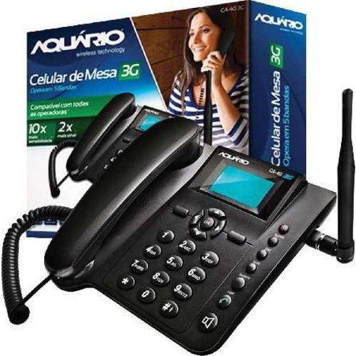Telefone Celular Rural Fixo de Mesa 3g, Frequência: 850, 900 ,1800, 1900 e 2100mhz Ca-40 3g