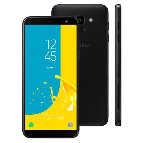 Telefone Celular Samsung Galaxy J6 32GB 5,6" 32GB Octa-Core 4g 13MP - Preto