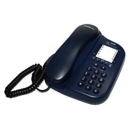Telefone com Fio e Bloqueador Intelbras Tc-1010 Azul