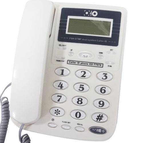 Telefone com Fio e Identificador de Chamadas OHO KX-T7070