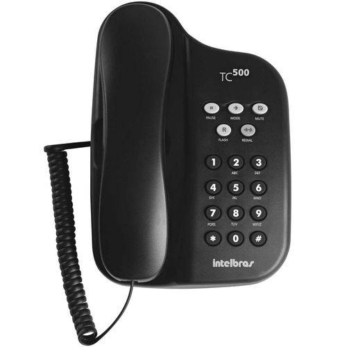 Telefone com Fio Intelbras TC500 - Grafite