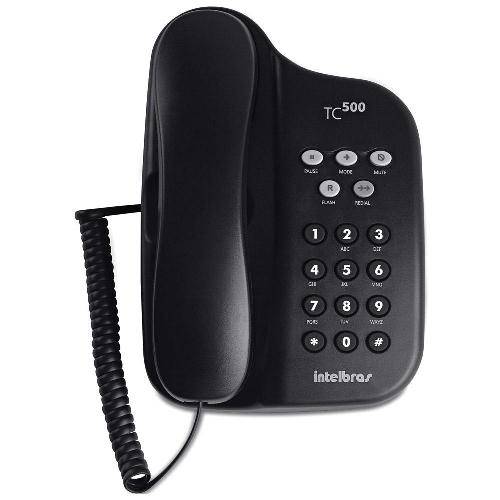 Telefone com Fio Intelbras Tc500 Preto 4040060