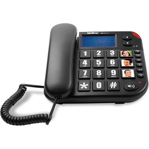 Telefone com Fio Tok Fácil ID - Preto - Intelbras