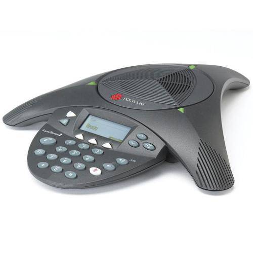 Telefone de Audioconferência com Visor Polycom Soundstation 2 Preto