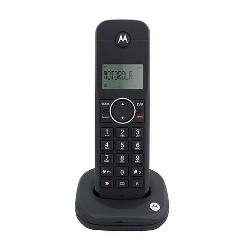Telefone Digital Motorola Moto500 Id com Identificador de Chamadas Preto