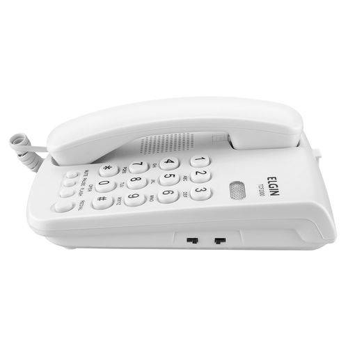 Telefone Elgin Tcf-2000 com Indicação de Chamadas Branco