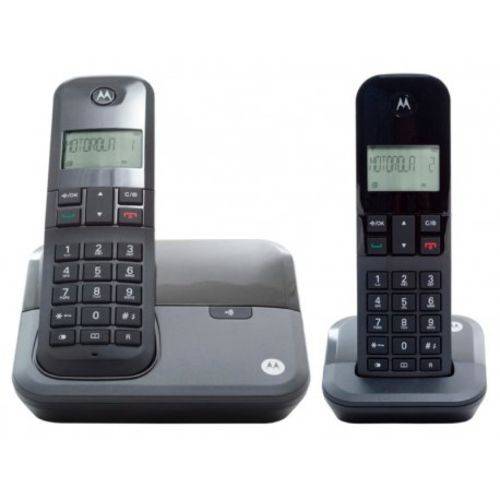 Telefone Fixo Motorola Sem Fio M4000 2 Bases - Preto