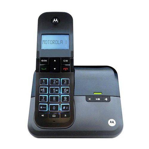 Telefone Fixo Motorola Sem Fio M4000CE 1 Base - Preto