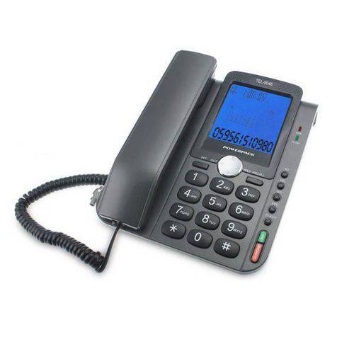 Telefone Fixo Powerpack TEL-8046 Identificador de Chamadas
