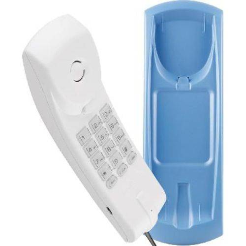 Telefone Gôndola Color Tc 20 Cinza Ártico/azul - Funções Mudo, Flash e Rediscar - Teclado Iluminado