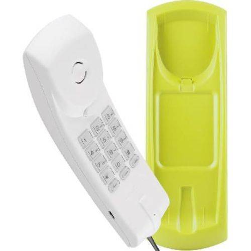 Telefone Gôndola Color Tc 20 Cinza Ártico/verde- Funções Mudo, Flash e Rediscar - Teclado Iluminado