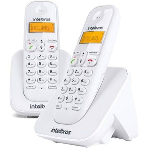 Telefone Intelbrás Sem Fio Digital com Ramal Adicional Branco - Ts3112
