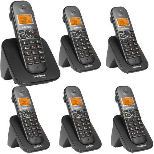 Telefone Intelbras Sem Fio Digital Ts 3110 + 5 Ramais Ts 3111