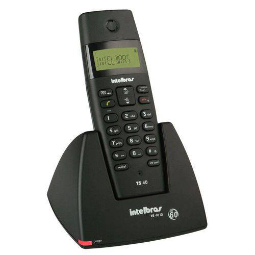 Telefone Intelbras Sem Fio Ts 40 Id Preto - 4070350