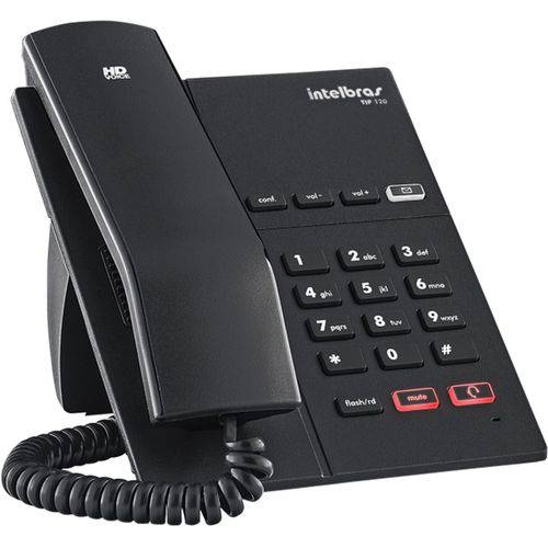 Telefone Ip Tip120 Preto Intelbras
