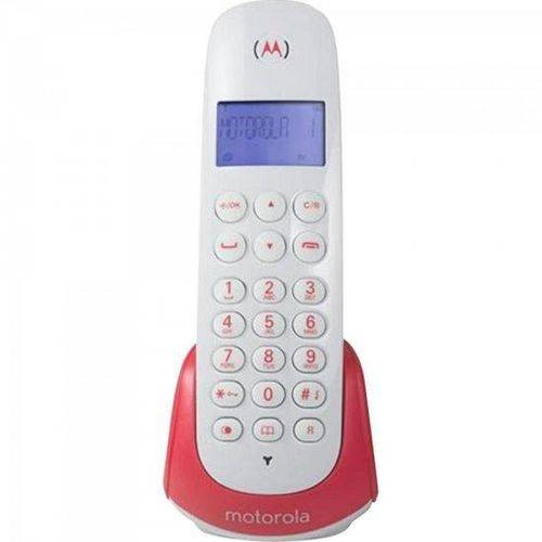 Telefone S/ Fio com Id de Chamada Moto700s Branco/vermelho M