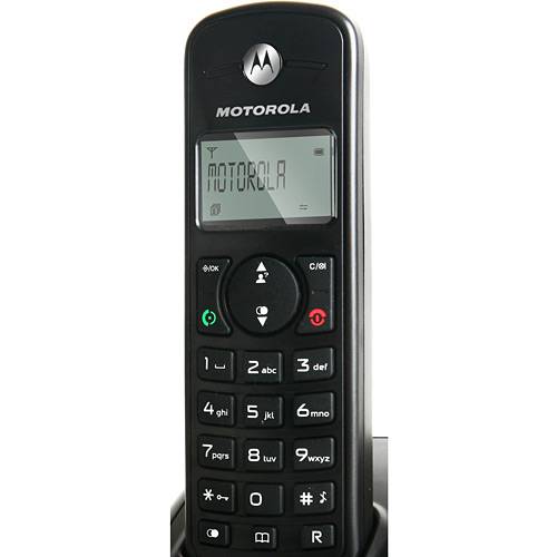 Telefone S/ Fio DECT 6.0 C/ Identificador de Chamadas, Teclado Iluminado, Gerenciador de Chamadas em Espera e Agenda P/ Até 20 Contatos - Fox1000 Preto - Motorola