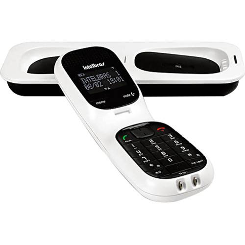 Telefone S/ Fio Dect 6.0 C/ Viva-Voz, Capacidade 5 Ramais e Função Babá Eletrônica - TS80V Branco - Intelbras