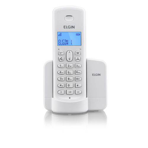 Telefone S/ Fio Tcf-8001 Branco Viva Voz 5 Opções de Campainha C/ Chave de Bloqueio - Elgin