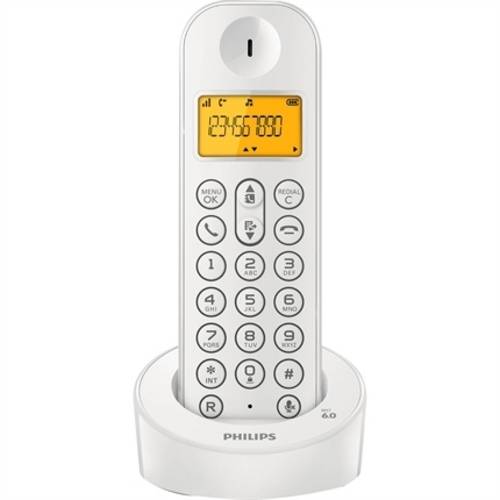 Telefone Sem Fio Branco D1201w-Br Philips