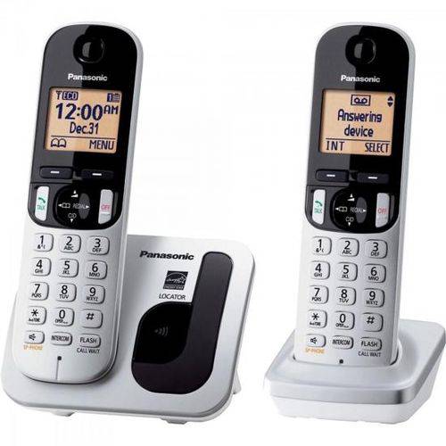 Telefone Sem Fio com Id Base Ramal Kx-tgc212lb1 Cinza Panasonic