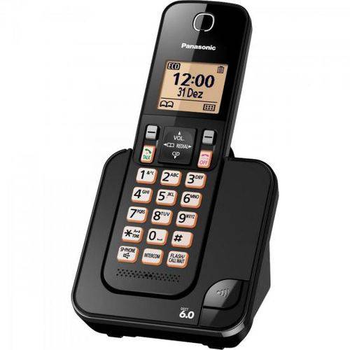 Telefone Sem Fio Panasonic Kx-tgc350lab 110v Preto