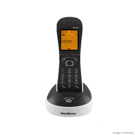 Telefone Sem Fio com Identificação de Chamadas TS 8220 Branco Intelbras