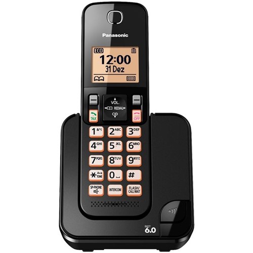 Telefone Sem Fio com Identificador de Chamadas TGC350LBB Panasonic