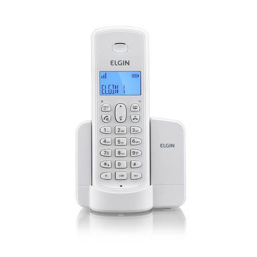 Telefone Sem Fio com Identificador de Chamadas Tsf 8001 Branco Elgin